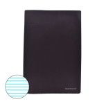 CADERNO A4 CAPA PRETA PAUT.