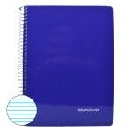 CADERNO  ESPIRAL A5 AZUL 80FLS PAUTADO