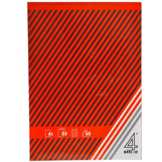 BLOCO PAPEL A5 80FLS PAUT. BLOCO PAPEL A5 80FLS PAUT.