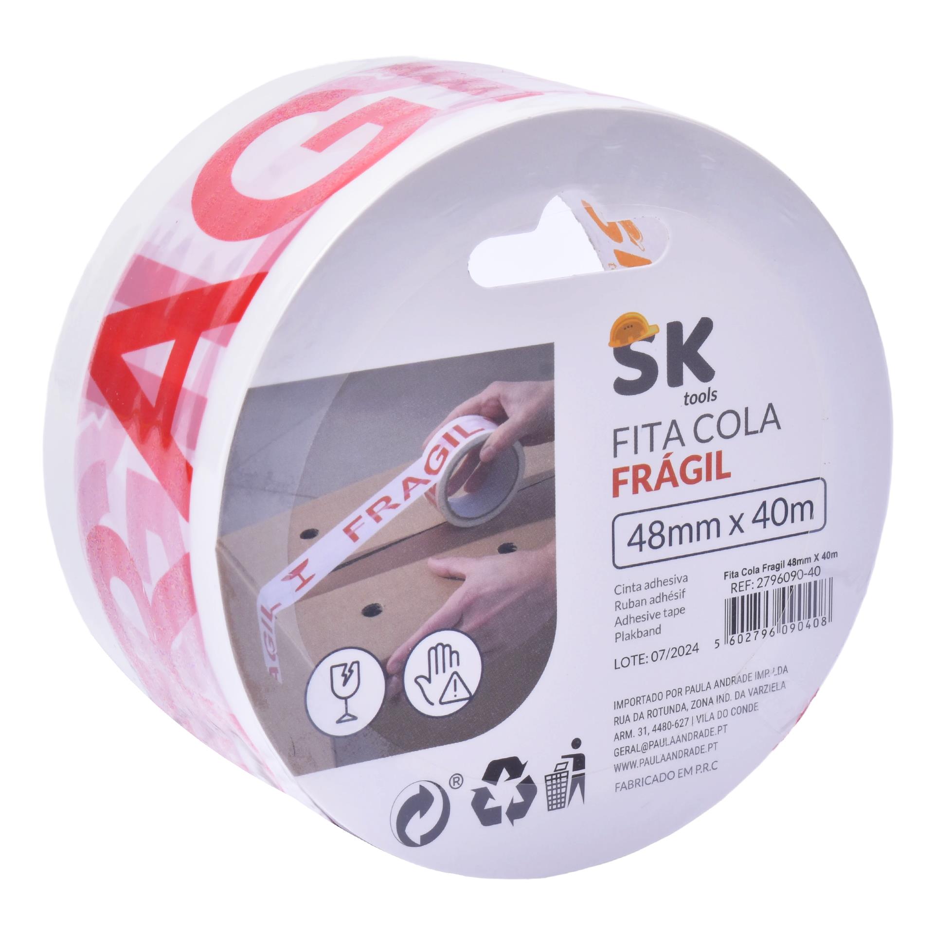 FITA COLA FRAG 48MMX40M 2796090-40 CX72 FITA COLA FRAG 48MMX40M 2796090-40 CX72