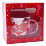 SET CANECA E COLHER 8,5X9 2645-110-03 CX72