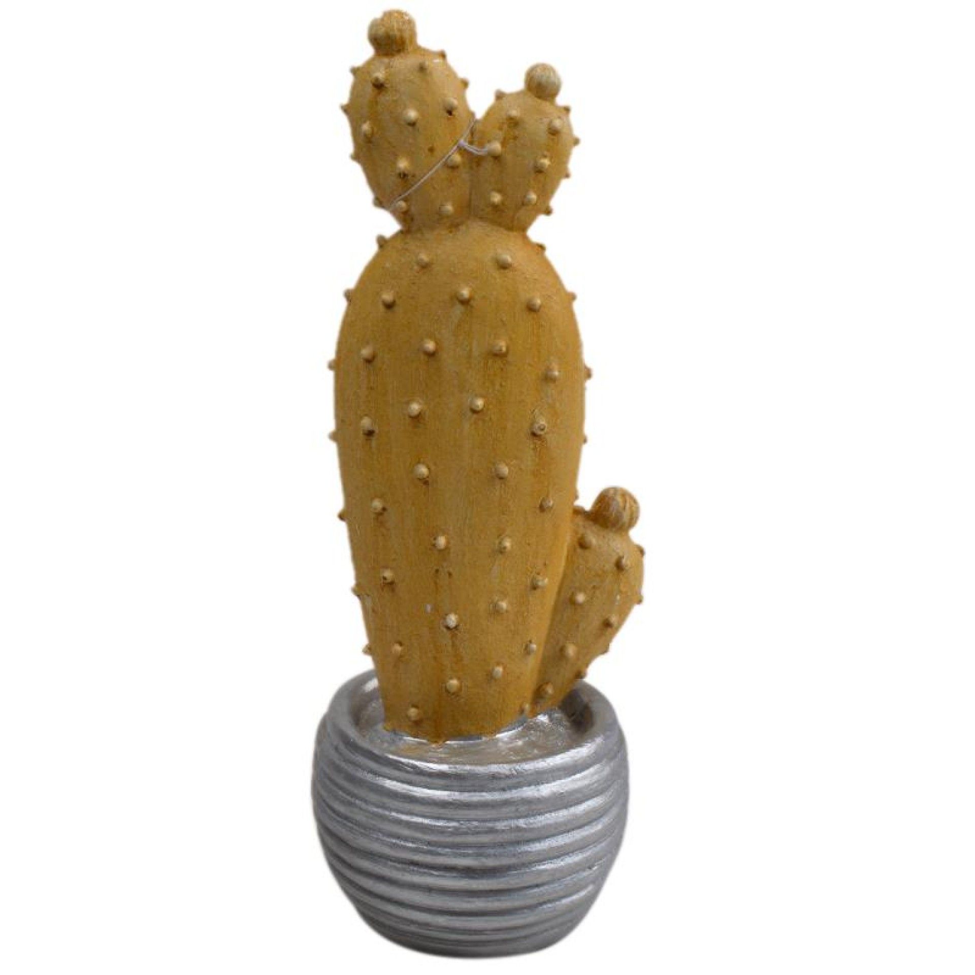 CACTO RESINA OURO/PRATA 30CM 57690 CACTO RESINA OURO/PRATA 30CM 57690