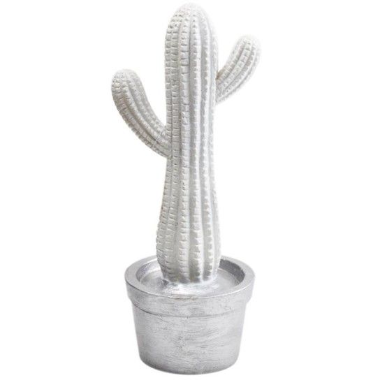 CACTO RESINA BRC/PRATA 30CM 57688 CACTO RESINA BRC/PRATA 30CM 57688