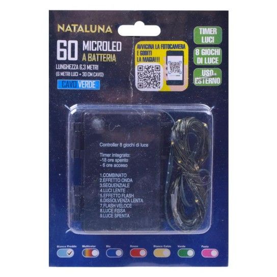SERIE NATAL 60MICROLED 6MT C/ TEMP.BRANCO SERIE NATAL 60MICROLED 6MT C/ TEMP.BRANCO