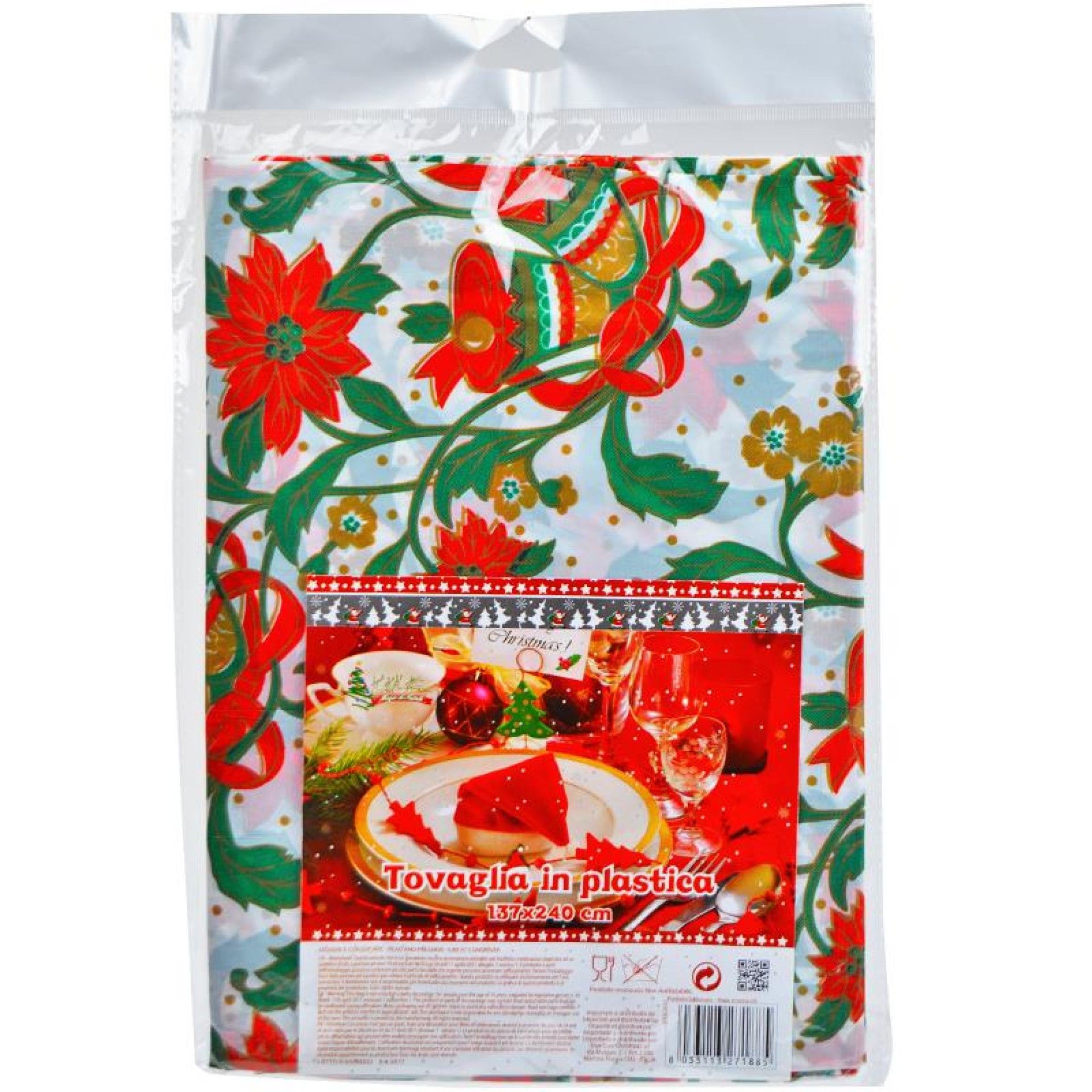 TOALHA MESA NATAL PLASTICO TOALHA MESA NATAL PLASTICO