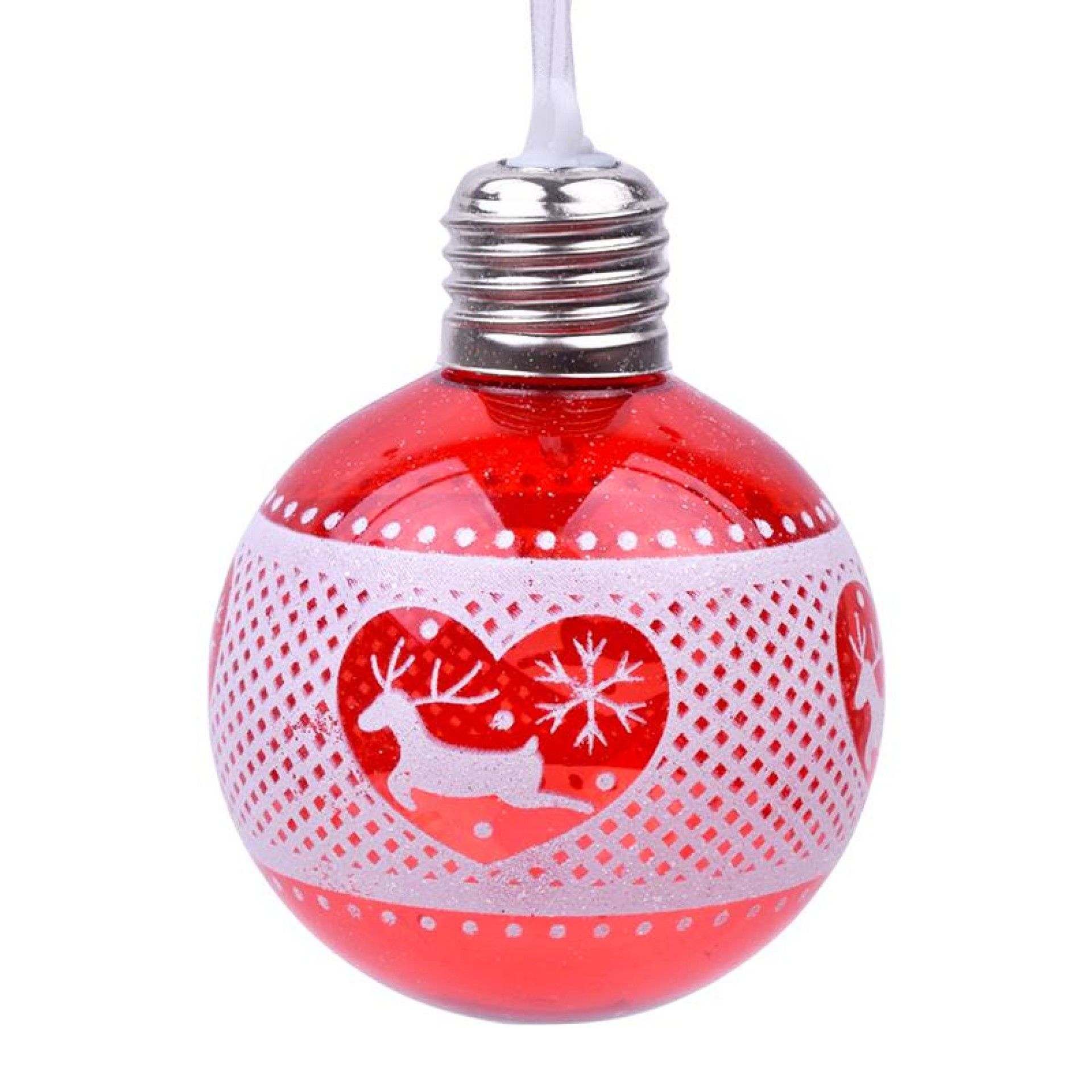 BOLA NATAL 8CM C/LUZ 2588-008 CX240 BOLA NATAL 8CM C/LUZ 2588-008 CX240