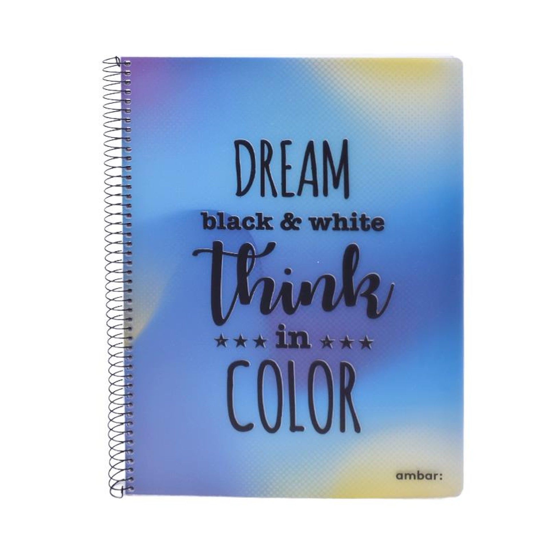 CADERNO ESPIRAL A4 PP 80F THINK COLOR P CADERNO ESPIRAL A4 PP 80F THINK COLOR P