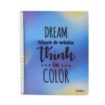 CADERNO ESPIRAL A4 PP 80F THINK COLOR P CADERNO ESPIRAL A4 PP 80F THINK COLOR P