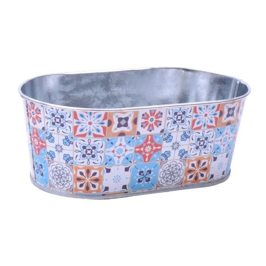 VASO METAL OVAL 12413 CX24 VASO METAL OVAL 12413 CX24