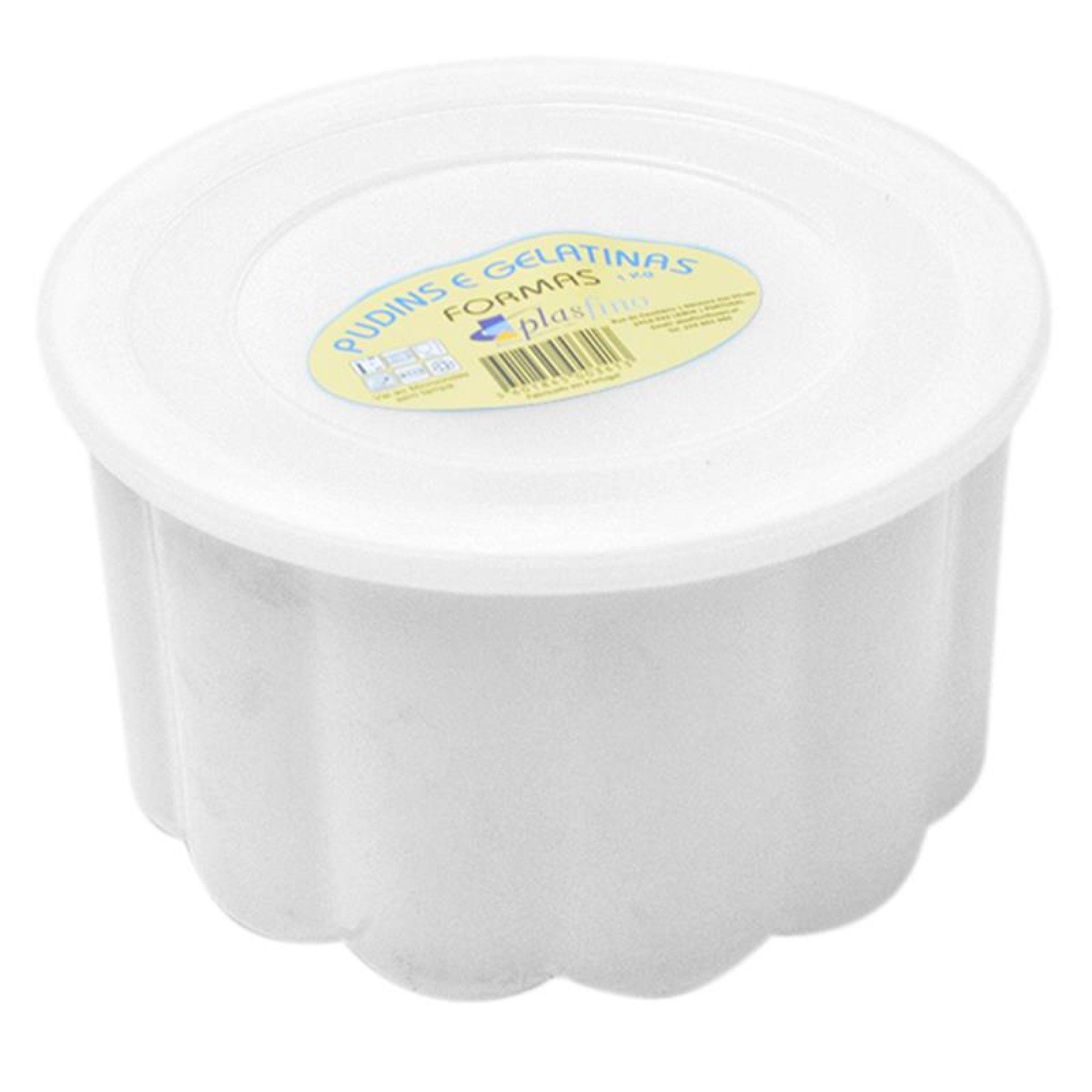 PLASTICO FORMA PUDIM 1KG PLASTICO FORMA PUDIM 1KG