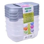 PLASTICO CONJ. 4 CAIXAS 0.25L 01279