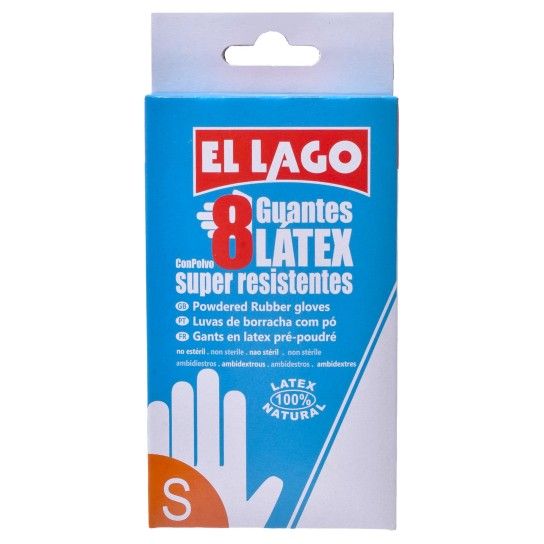LUVAS LATEX 8UNID. T.P. LUVAS LATEX 8UNID. T.P.