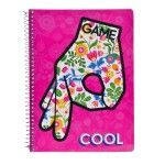 CADERNO ESPIRAL A5 80F QUADRIC COOL