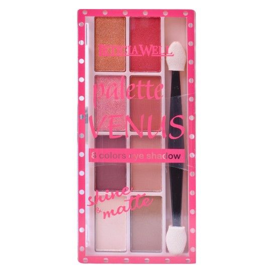 PALETA SOMBRAS VENUS 8 CORES 33990 24UN