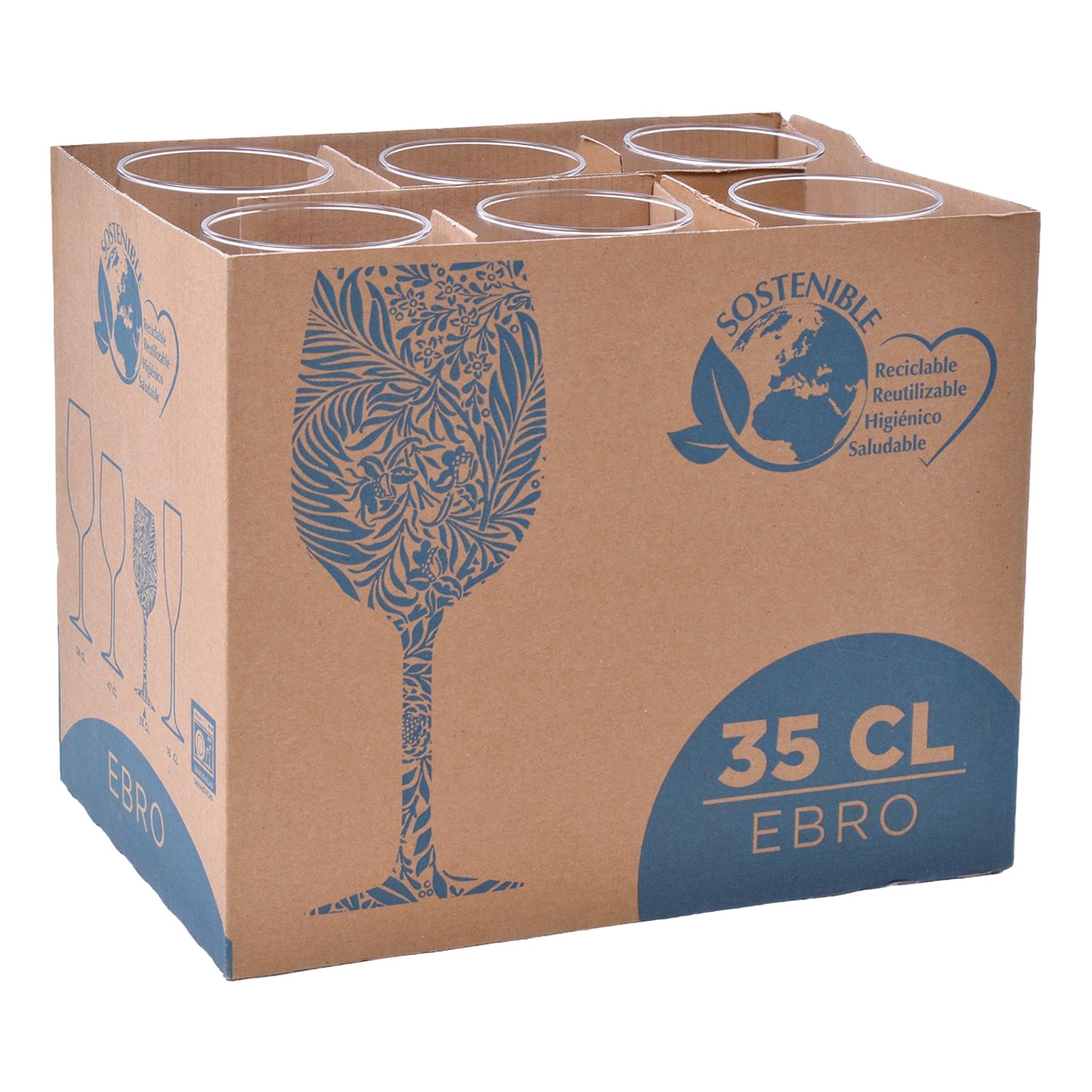 CONJ. 6 COPOS EBRO 35CL CONJ. 6 COPOS EBRO 35CL
