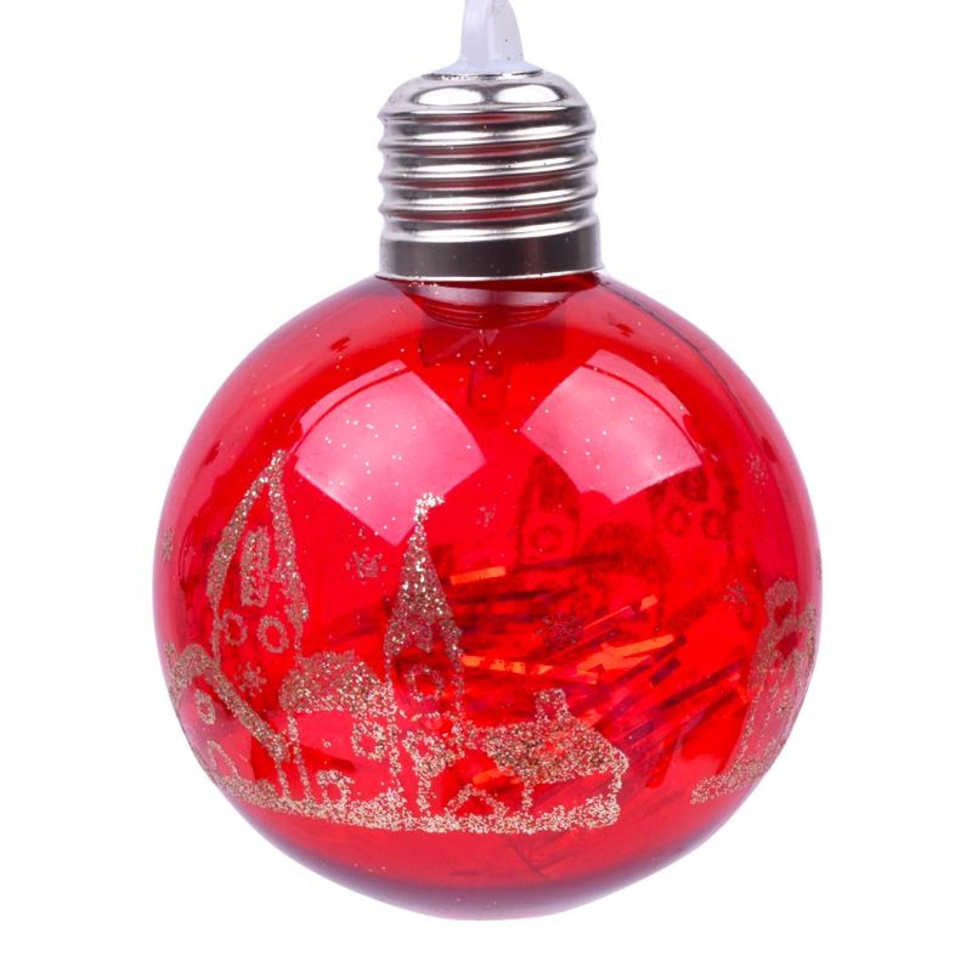 BOLA NATAL 8CM C/LUZ 2588-009 CX240 BOLA NATAL 8CM C/LUZ 2588-009 CX240