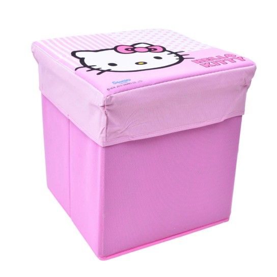 CAIXA ARRUMAÇAO HELLO KITTY 30.5X30.5X31.5 CAIXA ARRUMAÇAO HELLO KITTY 30.5X30.5X31.5