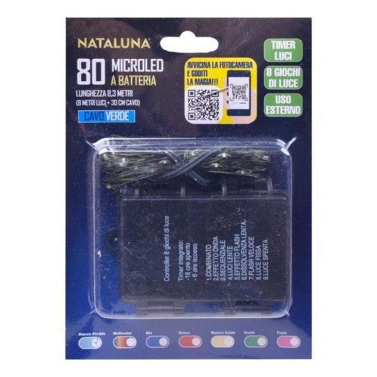 SERIE NATAL 80MICROLED 8,3MT TEMP.BCO SERIE NATAL 80MICROLED 8,3MT TEMP.BCO
