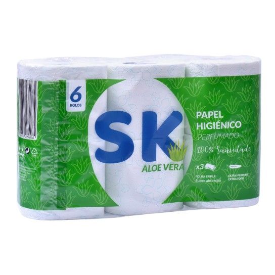 PAPEL HIGIENICO SK ALOE VERA 6X7ROLOS PAPEL HIGIENICO SK ALOE VERA 6X7ROLOS