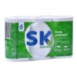 PAPEL HIGIENICO SK ALOE VERA 6X7ROLOS