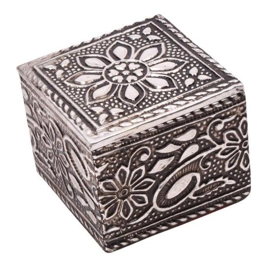 CAIXA MADEIRA QUAD DEC 5X5X4.2CM CX75685 CAIXA MADEIRA QUAD DEC 5X5X4.2CM CX75685