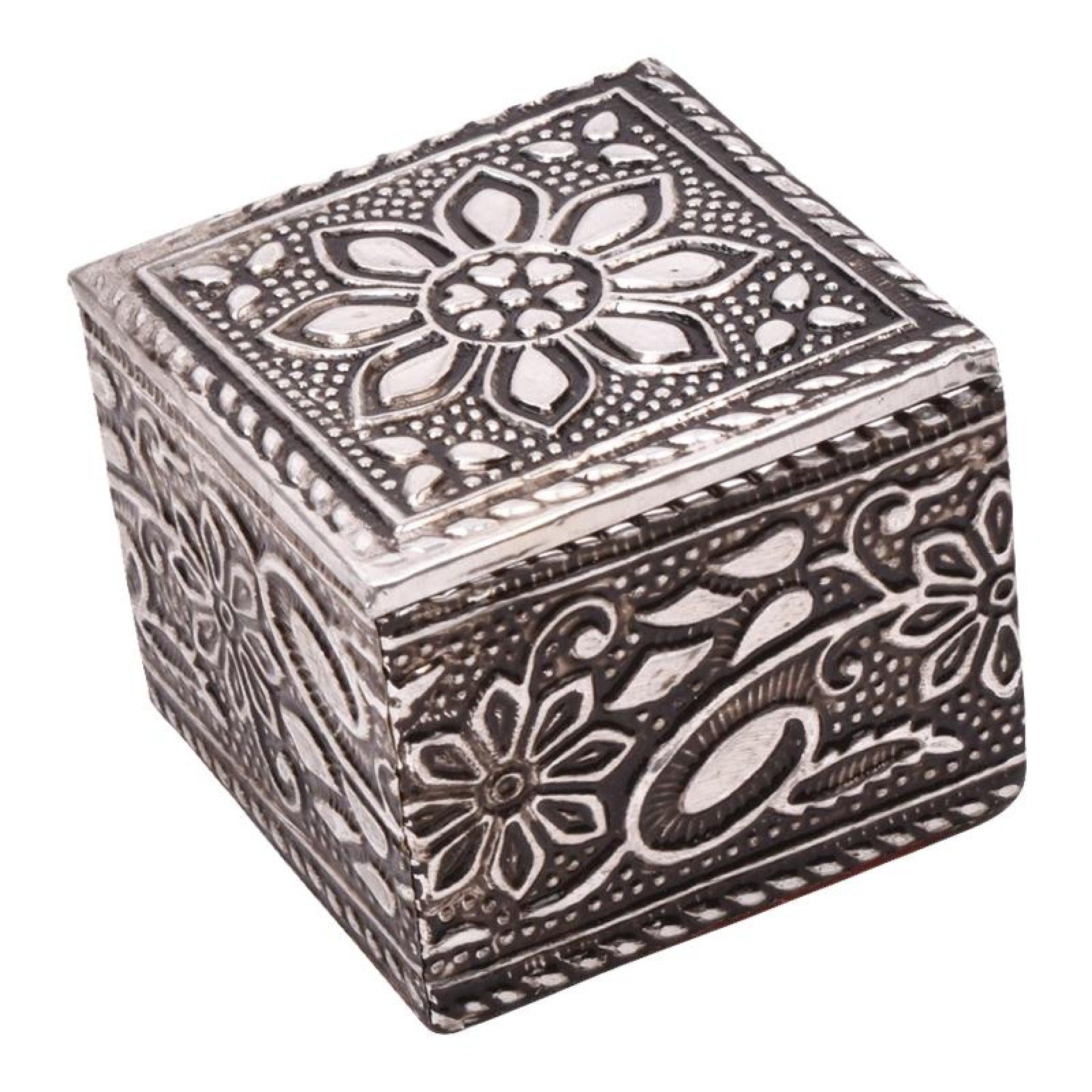 CAIXA MADEIRA QUAD DEC 5X5X4.2CM CX75685 CAIXA MADEIRA QUAD DEC 5X5X4.2CM CX75685