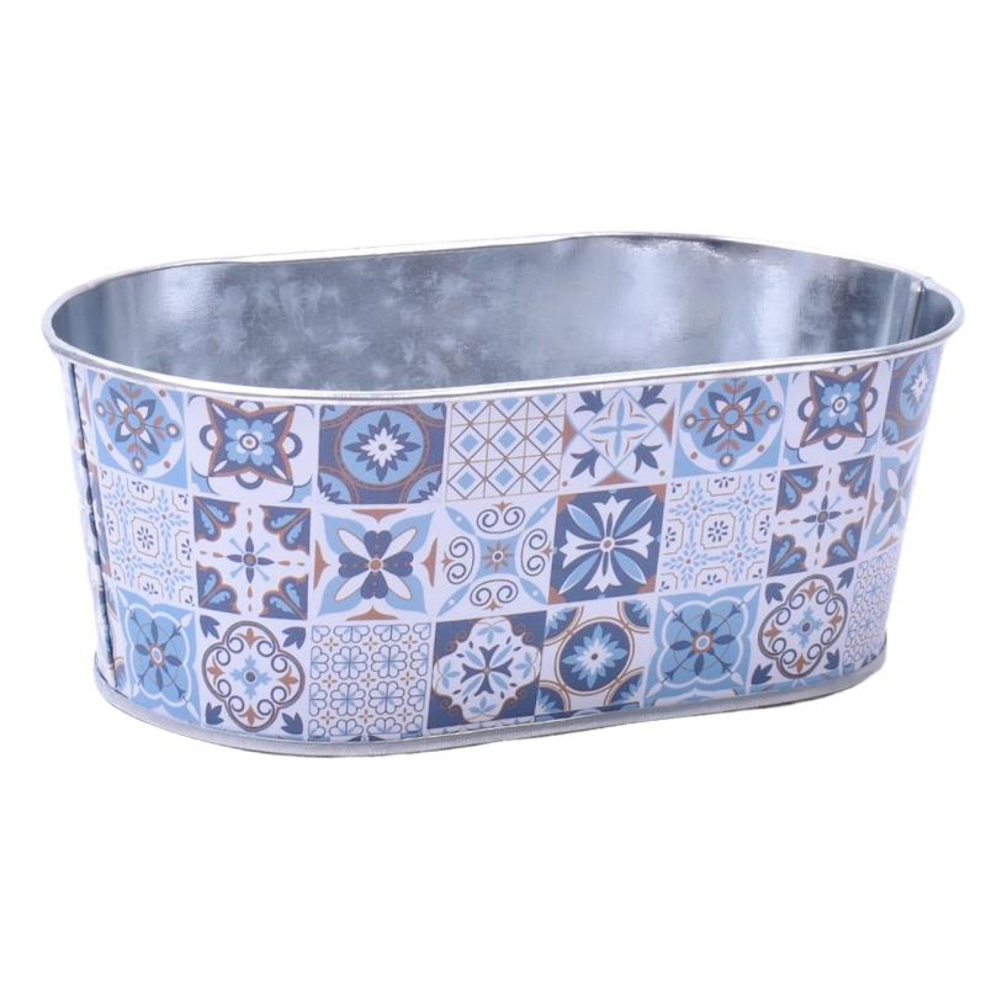 VASO METAL OVAL 12429 CX24 VASO METAL OVAL 12429 CX24