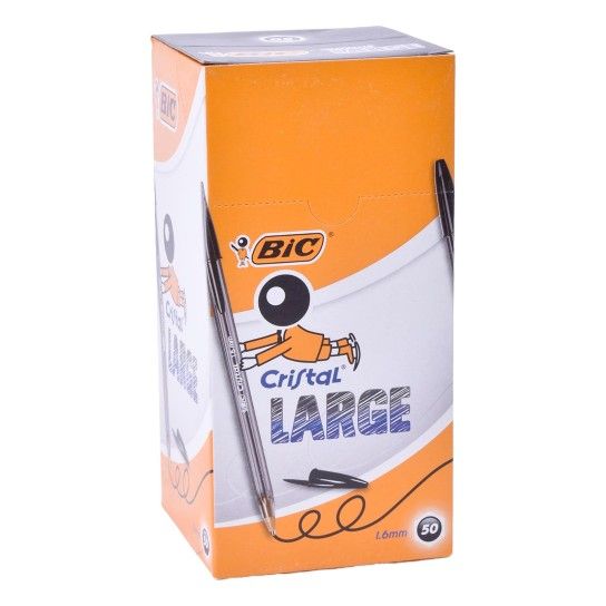 CANETA BIC LARGE PRT 50UN CANETA BIC LARGE PRT 50UN