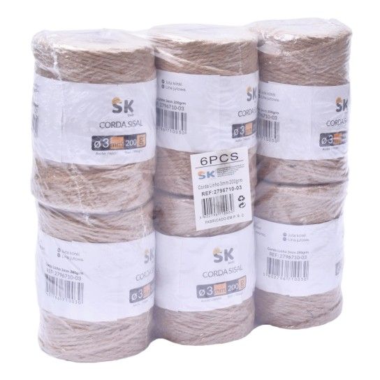 CORDA SISAL 3MM 200G  2796710-03 CX72