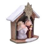 PRESEPIO C/ CABANA C/NEVE E LUZ