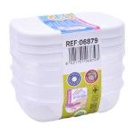 PLASTICO CONJ. 3 CAIXAS RECT. 0.25L BR. PLASTICO CONJ. 3 CAIXAS RECT. 0.25L BR.