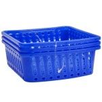 PLASTICO CONJ. 3 CESTOS QUAD. 52334