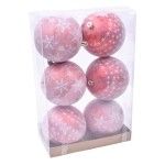 BOLAS 10CM 6UN VRM C/ NEVE