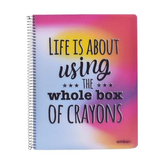 CADERNO ESPIRAL A4 PP 80F THINK COLOR P CADERNO ESPIRAL A4 PP 80F THINK COLOR P