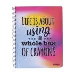 CADERNO ESPIRAL A4 PP 80F THINK COLOR P CADERNO ESPIRAL A4 PP 80F THINK COLOR P