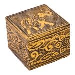 CAIXA MADEIRA QUAD DEC 5X5X4.2CM CX75685 CAIXA MADEIRA QUAD DEC 5X5X4.2CM CX75685