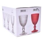 CONJ. 6 COPOS VERMELHO 300ML