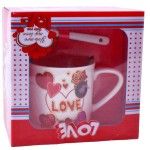 SET CANECA E COLHER 8,2X6,8 2645-108-01 CX96