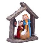 PRESEPIO RESINA 11CM C/ CABANA