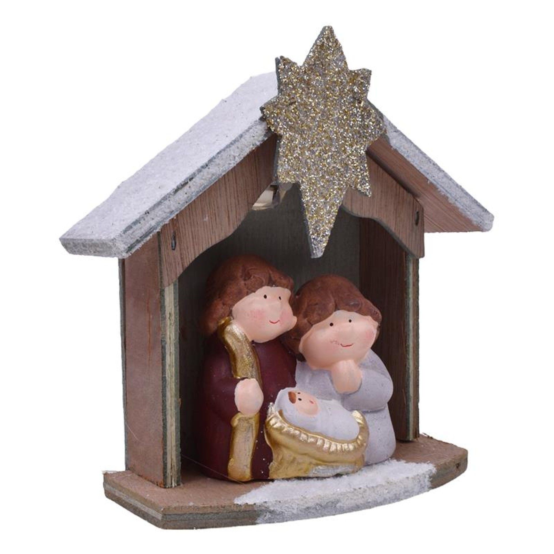 PRESEPIO C/ CABANA E LUZ SORTIDO PRESEPIO C/ CABANA E LUZ SORTIDO