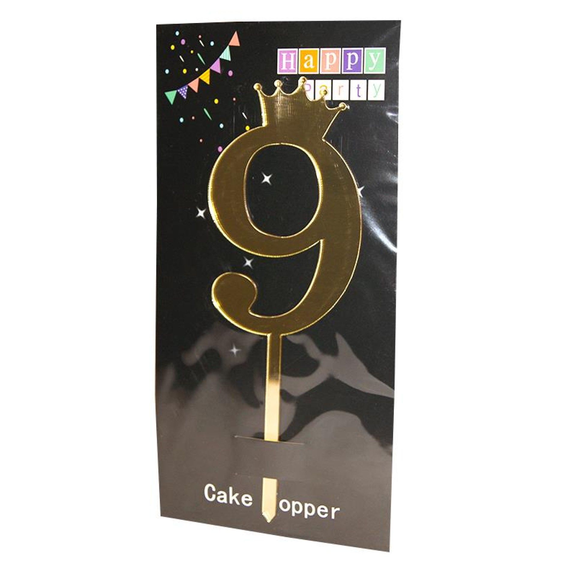 DEC. BOLO N. 9 18,5 CM 1558-670-09 CX720