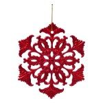 PENDURANTE ESTRELA/FLORO VERMELHO