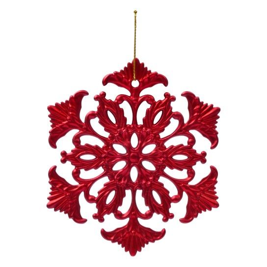 PENDURANTE ESTRELA/FLORO VERMELHO