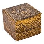 CAIXA MADEIRA QUAD DEC 5X5X4.2CM CX75685 CAIXA MADEIRA QUAD DEC 5X5X4.2CM CX75685