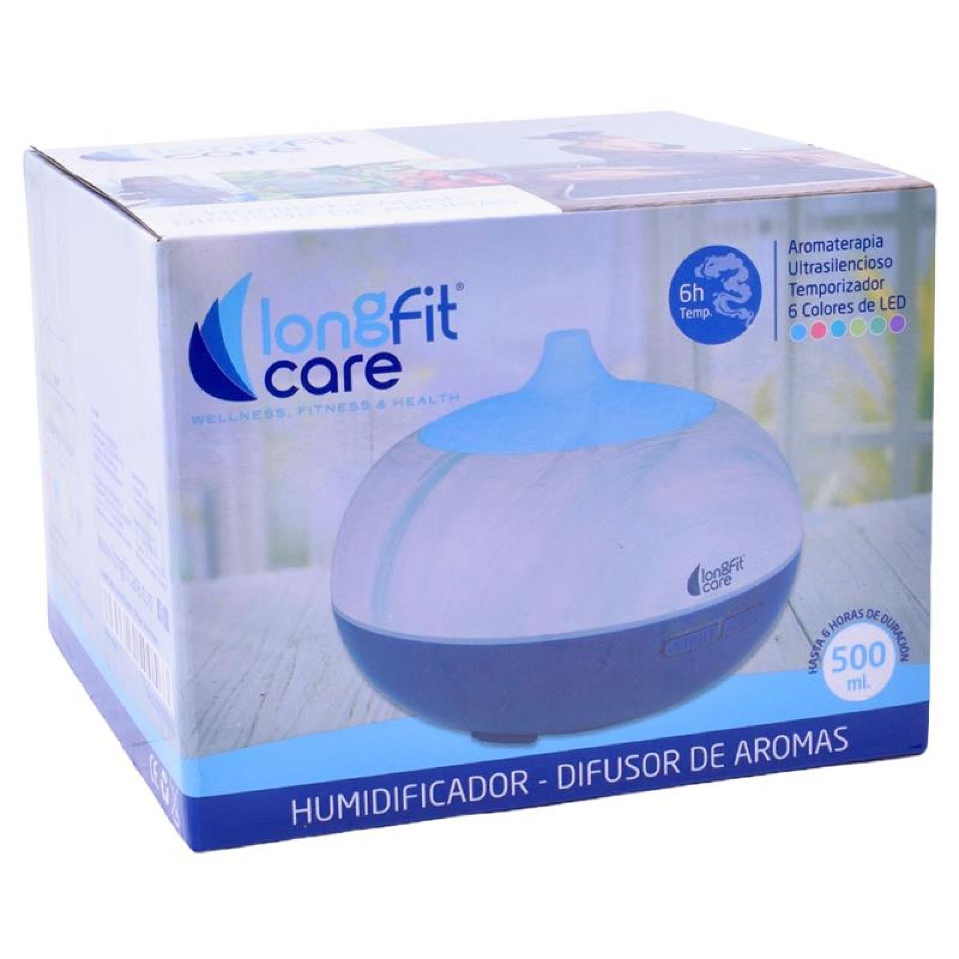 DIFUSOR AROMAS/HUMIDIFICADOR 6H LONGFIT CX2 DIFUSOR AROMAS/HUMIDIFICADOR 6H LONGFIT CX2