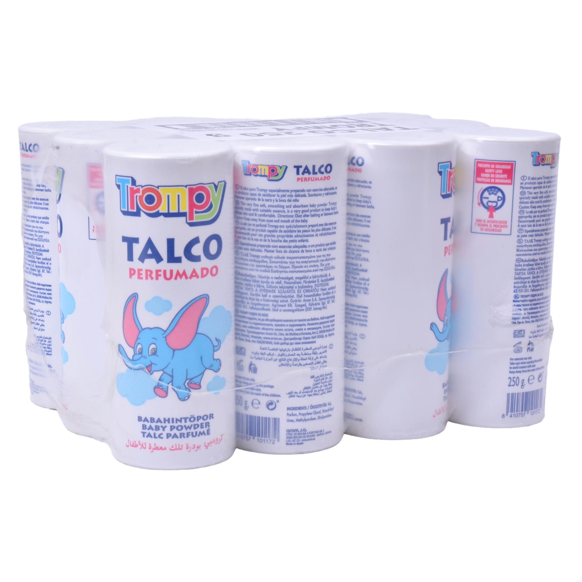 PÓ TALCO TROMPY 250G PERFUMADO CX12UD PÓ TALCO TROMPY 250G PERFUMADO CX12UD
