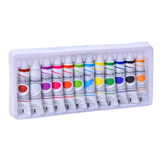 TINTA GUACHE 12CORES 12ML 2679-100 CX60 TINTA GUACHE 12CORES 12ML 2679-100 CX60
