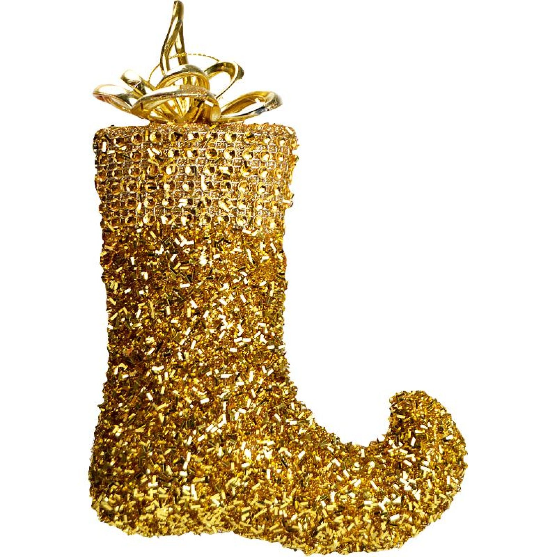 BOTA NATAL DEC. C/ BRILHANTES 19CM BOTA NATAL DEC. C/ BRILHANTES 19CM