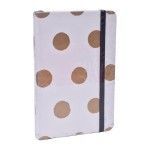 NOTEBOOK 90X140 GOLD WHITE