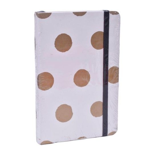 NOTEBOOK 90X140 GOLD WHITE NOTEBOOK 90X140 GOLD WHITE